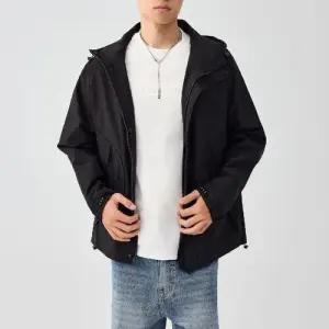 픽호샵 남성 가을 키작남 야상사파리 아웃도어 테프론 방수 재킷 소매 코트 꾹3