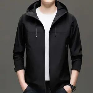 픽호샵 남성 춘추 캐주얼 상의 트렌드 코트 후드 배색 자켓 야상 탈부착 야상사파리 키작남 꾹3