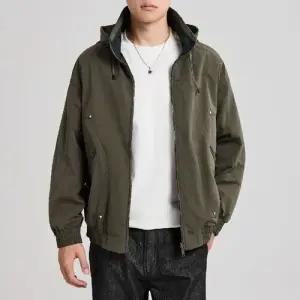 픽호샵 남사친 가을 야상사파리 경량 점퍼 양면 야상 후드 키작남 꾹3