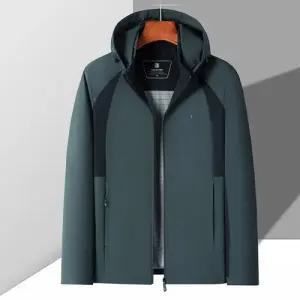 픽호샵 남자 캐주얼 키작남 점퍼 후드 바람막이 배색 야상사파리 트렌치코트 야상 봄가을 꾹3