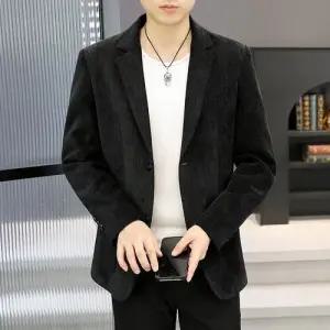 픽호샵 남친 가을 키작남 정장 자켓 투버튼 솔리드 코트 꾹3