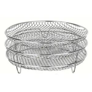 에어 프라이어 그릴 랙 다용도 렉 원형 정사각형 에어프라이 3개 액세서리 스테인리스