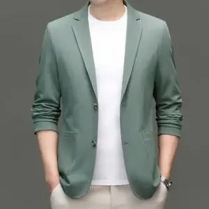 픽호샵 남성용 양복 키작남 상의 봄가을 정장 재킷 코트 트렌드 싱글 슬림핏 블레이저 핏 꾹3