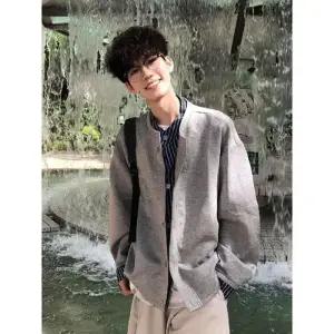 EAMT 남사친 가을 페이크 투피스 스트라이프 맨투맨 쇼트 YJ3