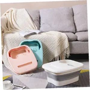 접이식 발족욕통 족욕바구니 발마사지 휴대용 수납 간편 세척 관리용품