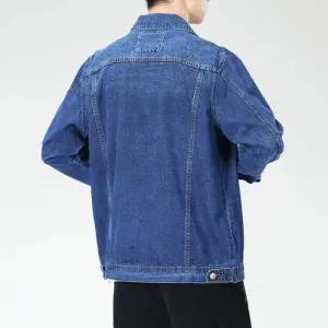 키체샵 청 캐주얼 남친 청자켓 코트 칼라 고급스러운 빅사이즈 가운 재킷 상의 HO1