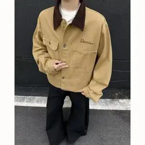 키체샵 남성 데님 청자켓 칼라 코트 빅사이즈 디트로이트 자켓 HO1