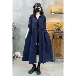 스파이더맨 원피스 가을 빈티지 여사친 롱 카디건 스크래치 면마 트렌치 OPH3