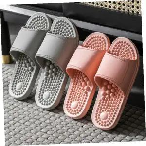 발바닥 지압점 슬리퍼 욕실화 미끄럼방지 마사지 실내화 발 건강 관리