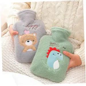 보온 물주머니 핫팩 대용량 탈부착 털 커버 찜질팩 겨울 난방용품 보냉