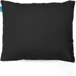 여행 및 캠핑용 내플러 블랙 소형 파쇄 메모리 폼 베개 - 압축성 중형 침대 통기성 커버 세탁기 세탁 가능