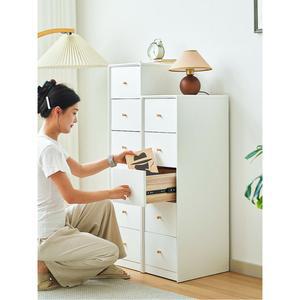 폭좁은서랍장 5단 6단 원목 4단 좁은 침대수납 서랍장 고풍 원룸서랍장