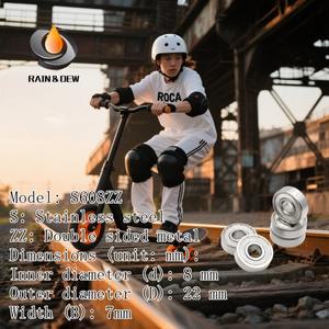 10PCS S608ZZ 베어링 8x22x7mm 440C 롤러 스테인레스 스틸 볼