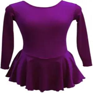 스 피겨 스케이팅 드레스 여자 클래식 벨벳 오픈 백 스커트 트레이닝 댄스 대회