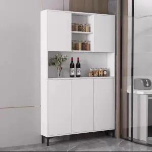 얇은 수납장 틈새 흰색 양문형 수납 책장 수납함 미니 공간