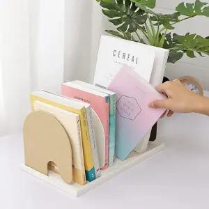 책정리함 책장 책선반 책꽂이 독서 데스크 깔끔 공부방 3단 [f4FEF9A]