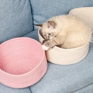 PET 고양이 바구니 숨숨집 바스켓 하우스 고양이스크래쳐 여름 방석 침대 여름집 아지트