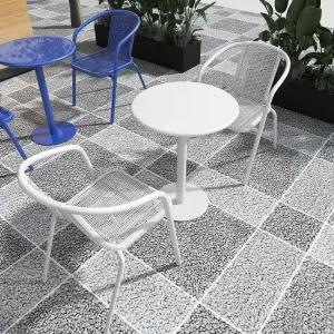 야외 식탁 탁자 옥상 스텐 펜션 테라스 간이 원형 접이식