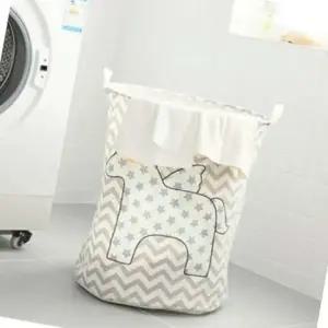 북유럽 패브릭 바구니 별 인형 장난감 수건