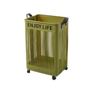 58L 대용량 빨래바구니 폴딩 접이식 바구니 카키