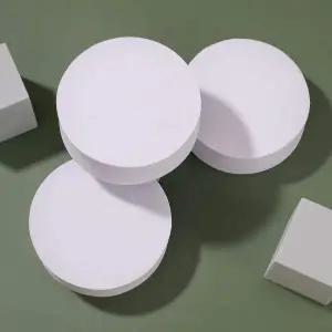 [셀러에이드]오브제 원형 디스플레이박스 3p 소품받침대 전시다이