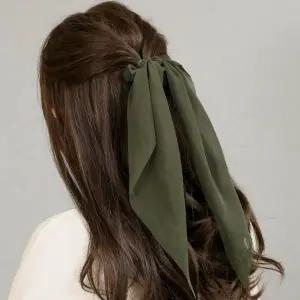 쉬폰 소재 긴 리본 스타일 헤어밴드 머리끈 여성용 롱 헤어