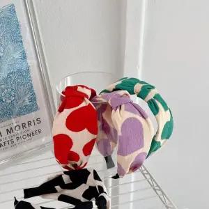 심플 빅 하트 헤어밴드 4컬러 예쁜 헤어띠 핸드메이드 귀여운