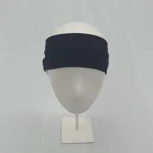 남녀 공용 심플 골지 반다나 헤어밴드 블랙 남성 머리띠 터번