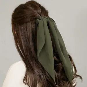 쉬폰 소재 긴 리본 스타일 헤어밴드 머리끈 여성용 롱 헤어