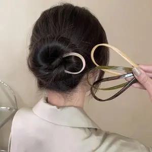 [골드스마일]여성용 헤어핀 U자 머리장식 혼주용 비녀 전통 한복 올림머리