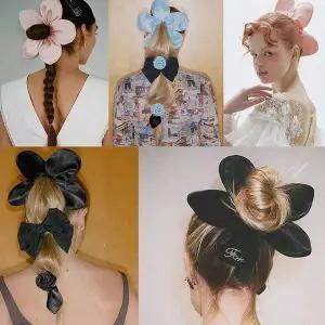 곱창머리끈 스크런치 헤어밴드 여성용 머리끈 머리장식 헤어슈슈