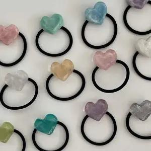 [골드스마일]여름 가을 고급 소품샵 편안한 투명 반투명 머리끈 헤어밴드 머리