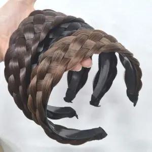 [골드스마일]땋은머리 스타일 가체 헤어밴드 머리띠 올림머리 장식