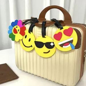 실리콘 캐리어 스마일 네임택 골프 골프백 러기지 캐디백 여행