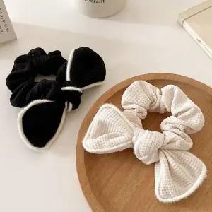 [골드스마일]리본 스타일 헤어 곱창끈 올림머리 반묶음 밴드 사계절용 머리끈