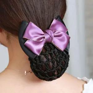 헤어 리본망 머리망 그물망 발레용 헤어핀 승무원 면접용 헤어