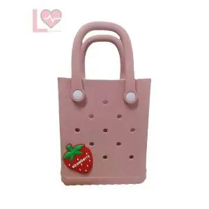 ToB 롱타임헬씨 핑크 크로스가방 방수 젤리백 수영가방 가방쇼핑몰