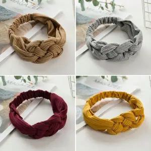 심플 무지 헤어밴드 터번 스타일 머리끈 스포츠 밴드 헤어터번