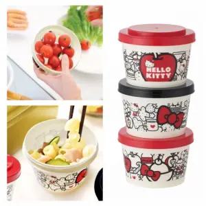 스케이터 이유식용기 헬로키티 푸드레드 조인트식 보존용기 3P