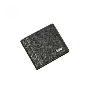 남성용 가죽 반지갑 블랙 인조 가죽 소재 남자 지갑 카드 수납