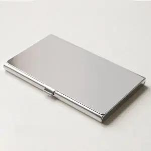 슬림 스테인리스 명함 지갑 남녀 공용 카드 케이스 휴대용 메탈