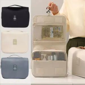 휴대용 메이크업 파우치 여행용 세면도구 케이스 방수 다목적