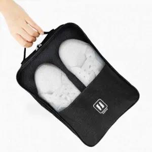 양면 블랙 신발 파우치 슈즈 파우치 여행용 신발 가방 트래블 슈즈