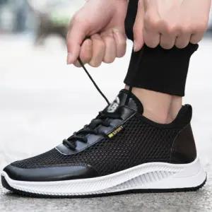 가벼운 남성용 깔끔 슬림 디자인 메쉬 운동화
