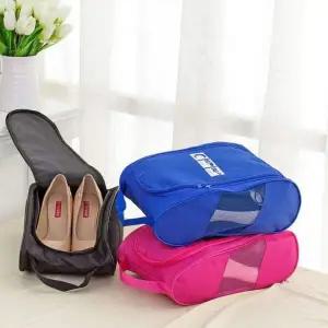 여행용 경량 슈즈 파우치 신발 보관 가방 메쉬 캐리어용 구두