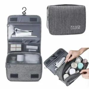 걸이형 세면대 수납파우치 화장품 케이스 여행용 캐리어 정리함