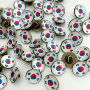 국경일 태극기 배지 경축 배지 선물 기념일 행사용 세계 여행 기념