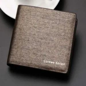 남성용 카드 다수 수납 가능한 고급 무광 소가죽 반지갑 슬림