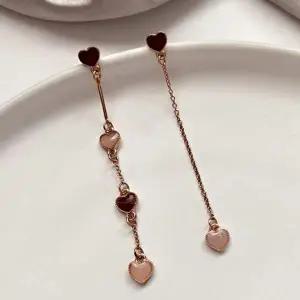 여성 비대칭 귀걸이 큐빅 하트 드롭 주얼리 이어링 링 귀걸이 보석