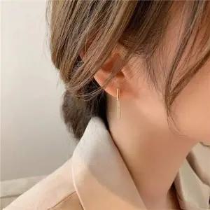 슬림 스타일 부드러운 귀걸이 여성용 데일리 액세서리 세련된
